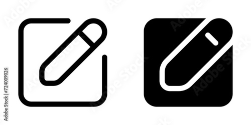 Editable edit text, type new, compose vector icon. Part of a big icon set family. Perfect for web and app interfaces, presentations, infographics, etc
