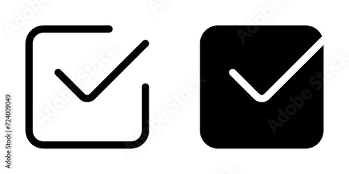 Editable check box vector icon. Part of a big icon set family. Perfect for web and app interfaces, presentations, infographics, etc photo