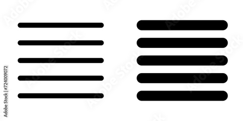 Editable paragraph justified alignments vector icon. Part of a big icon set family. Perfect for web and app interfaces, presentations, infographics, etc