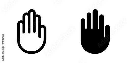 Editable stop, sign language vector icon. Part of a big icon set family. Perfect for web and app interfaces, presentations, infographics, etc