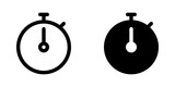 Editable vector stopwatch timer icon. Part of a big icon set family. Perfect for web and app interfaces, presentations, infographics, etc