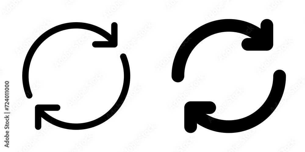 Editable vector sync arrows icon. Part of a big icon set family. Perfect for web and app interfaces, presentations, infographics, etc