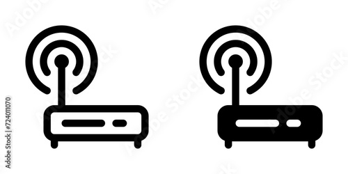 Editable vector wifi router icon. Part of a big icon set family. Perfect for web and app interfaces, presentations, infographics, etc photo