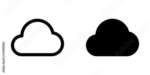 Editable vector cloud icon. Part of a big icon set family. Perfect for web and app interfaces, presentations, infographics, etc