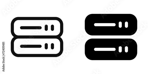 Editable vector server storage drive icon. Part of a big icon set family. Perfect for web and app interfaces, presentations, infographics, etc