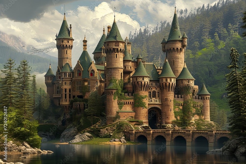 Obraz premium Fantasy castle