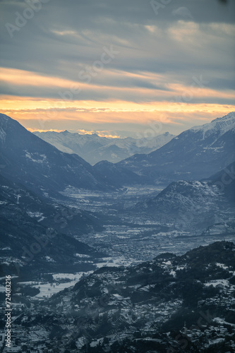 vista sulla Valtellina da Pian di Gembro, Aprica photo