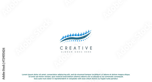 Back Bones, Chiropractic Logo design vector illustration.