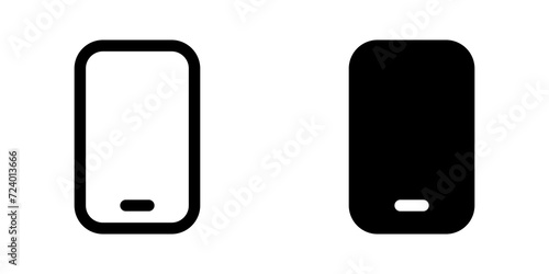 Editable vector blank smartphone screen icon. Part of a big icon set family. Perfect for web and app interfaces, presentations, infographics, etc