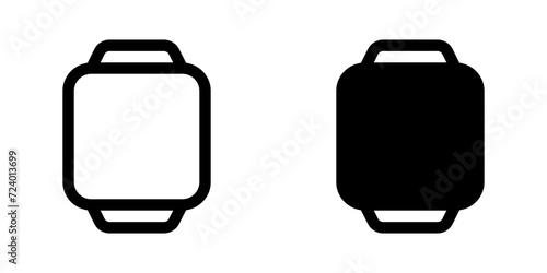 Editable vector blank square smartwatch screen icon. Part of a big icon set family. Perfect for web and app interfaces, presentations, infographics, etc