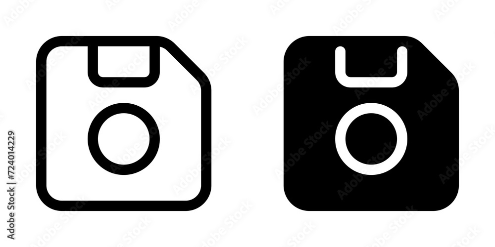 Editable vector save storage floppy disk icon. Part of a big icon set family. Perfect for web and app interfaces, presentations, infographics, etc Editable vector save storage floppy disk icon. Part of a big icon set family. Perfect for web and app interfaces, presentations, infographics, etc