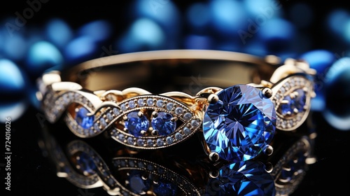 Beautiful engagement ring with diamonds UHD Wallpaper