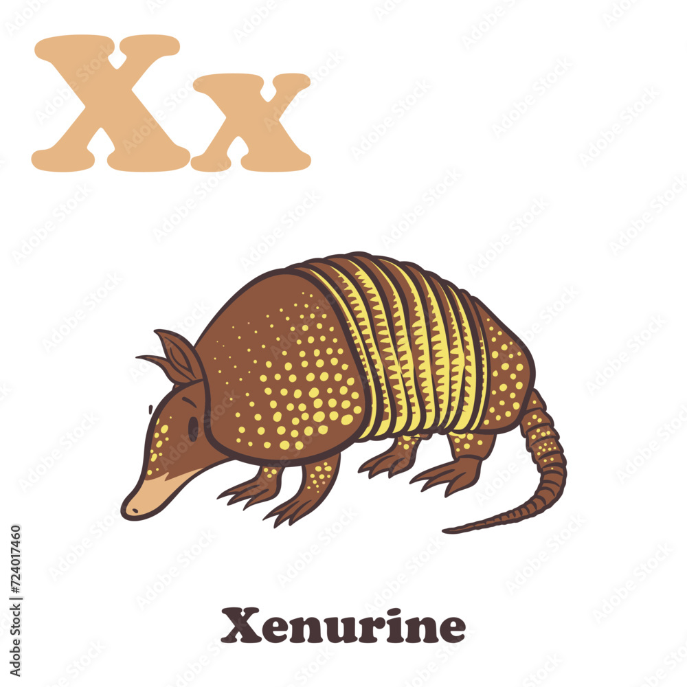 Xenurine Alphabet Cartoon Character For Kids Xenurine Alphabet Cartoon Character For Kids