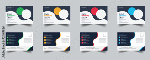 Modern Creative Corporate Post Card Template, Vector Template for Opening Invitation Editable, Professional Business Postcard Design, Event Card Design, Invitation Design, Direct Mail EDDM Template