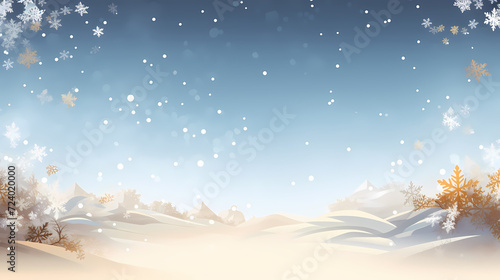 Holiday decorative border, festive background with festive star decoration