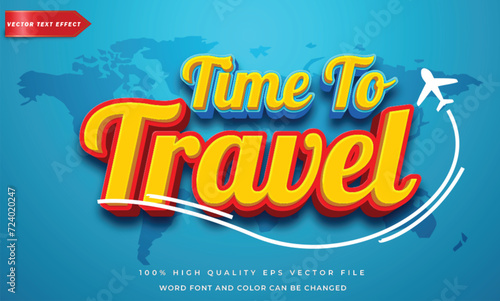 Editable text time to travel  3d style text effect