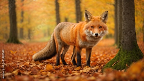 Red fox in the woods © UniquePicture