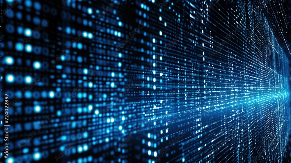 Digital binary code matrix background - 3D rendering of a scientific technology data binary code network conveying connectivity, complexity and data flood of modern digital age
Digital binary code matrix background - 3D rendering of a scientific technology data binary code network conveying connectivity, complexity and data flood of modern digital age