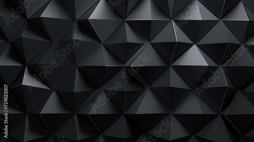 Abstract triangular mosaic tile wallpaper texture with geometric fluted triangles of metallic gold silver copper background banner
