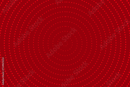 Technology Circle Frame Pattern Abstract On Red Background. Backdrop. Ray. Radial. Vector Illustration. Futuristic Wallpaper