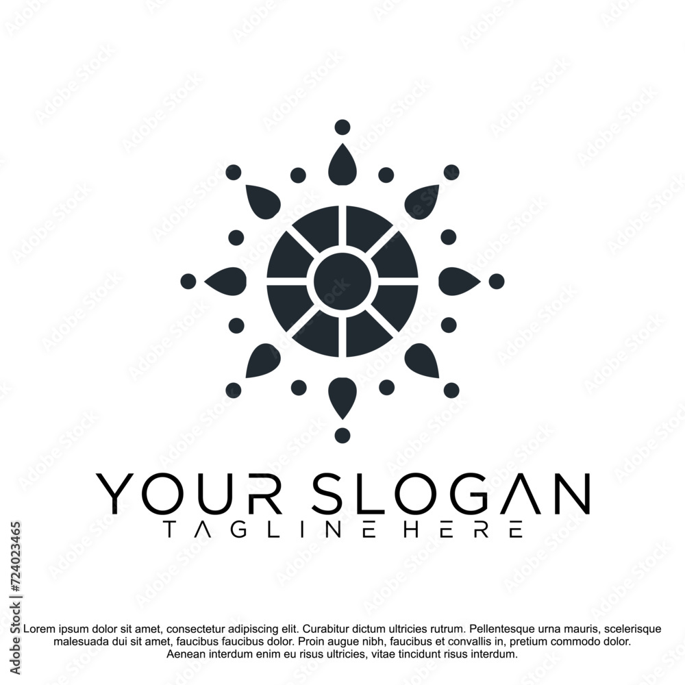floral with flowers logo, icon template Vector illustration floral with flowers logo, icon template Vector illustration