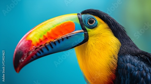 Toucan Profile with Vibrant Colors © Saltanat