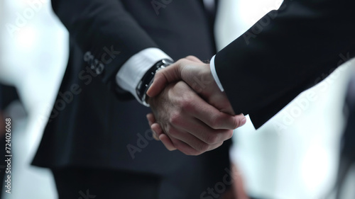 Businessman Handshake on white background