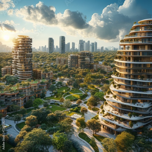 The City of the Future: A Green Oasis in the Heart of the Urban Jungle photo