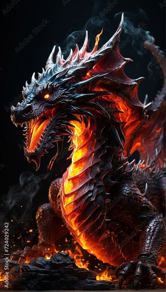 Angry Chinese dragon