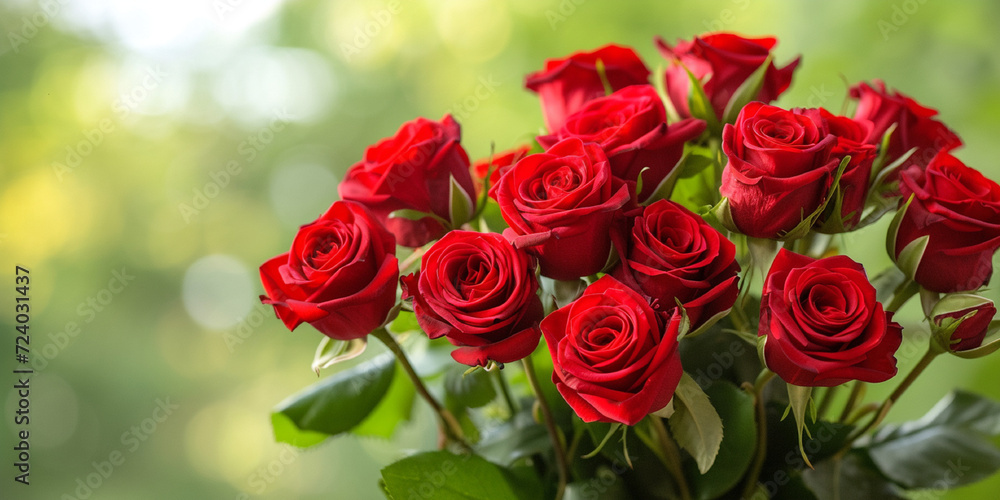 Obraz premium A red rose bouquet