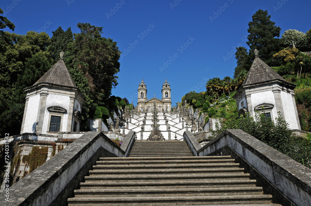 Braga, Portugal - july 3 2010 : the Bom Jesus Sanctuary