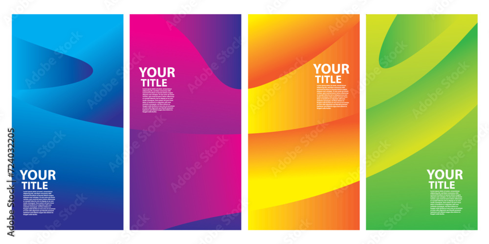 Vector Colorfull Abstract Walpaper Background, Various Fractal Shape and Layout Composition, Design Template for Poster, banner, and fabric print.