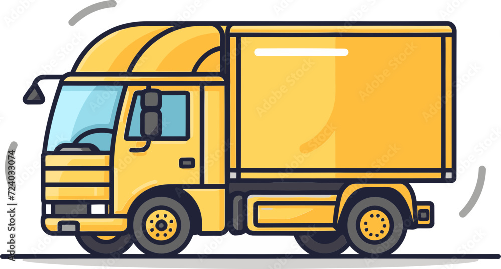 Vector Vans Elevate Your Commercial Vehicle Illustrations Instantly Wheels of Progress Commercial Vehicle Vector Graphics Extravaganza