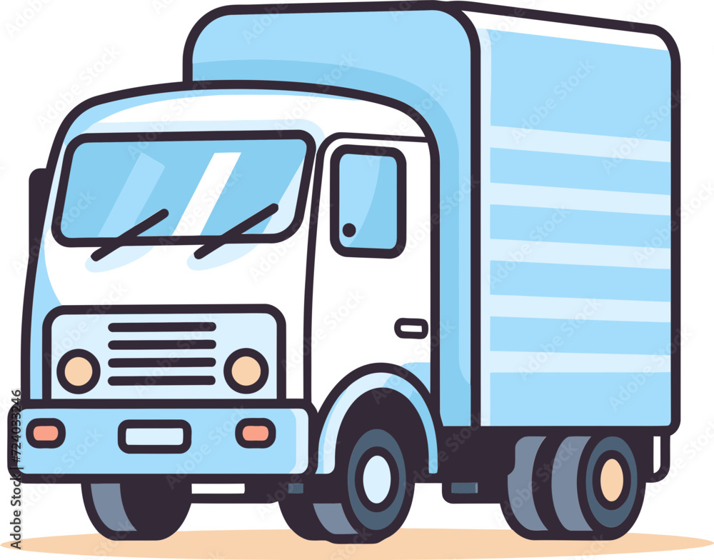 Commercial Fleet Revamped Vector Illustration Vault Graphics on the Move Commercial Vehicle Vector Anthology