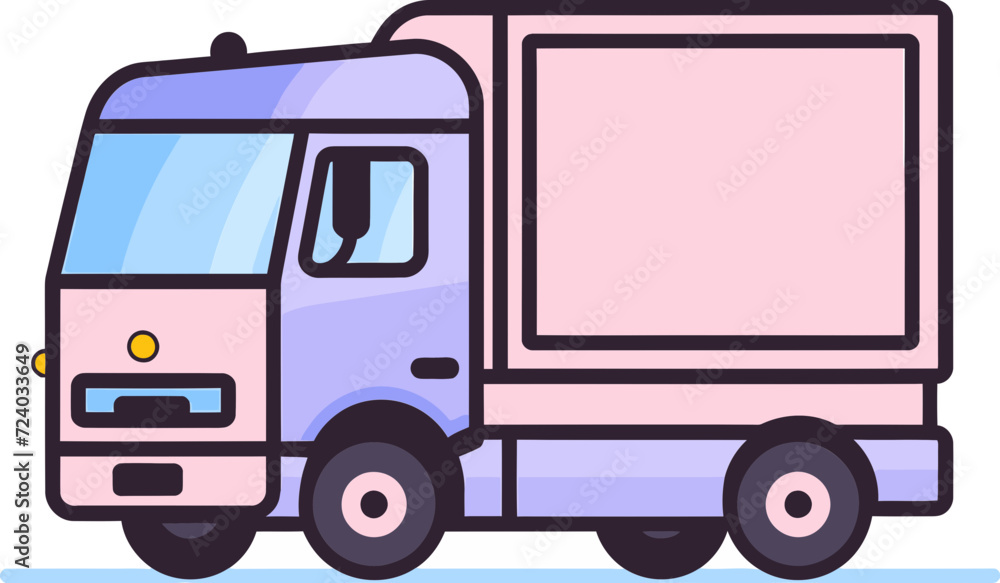 Commercial Vehicle Vector Graphics Detailed Collection Artistic Mobility Commercial Vehicle Vector Designs