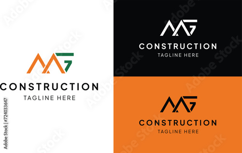 Construction Logo, MG Logo, Real Estate Logo