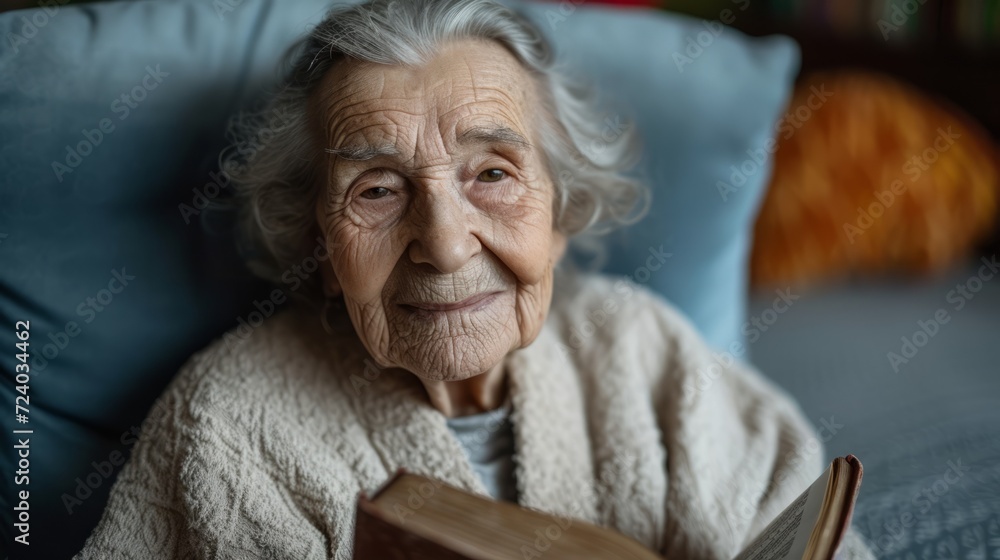 Portrait of an Elderly Woman Reading a Book Portrait of an Elderly Woman Reading a Book