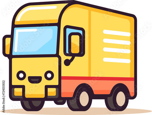 On Demand Impact Commercial Vehicle Vector Graphics for Marketing Dre the Message Home Commercial Vehicle Vector Illustration Pack