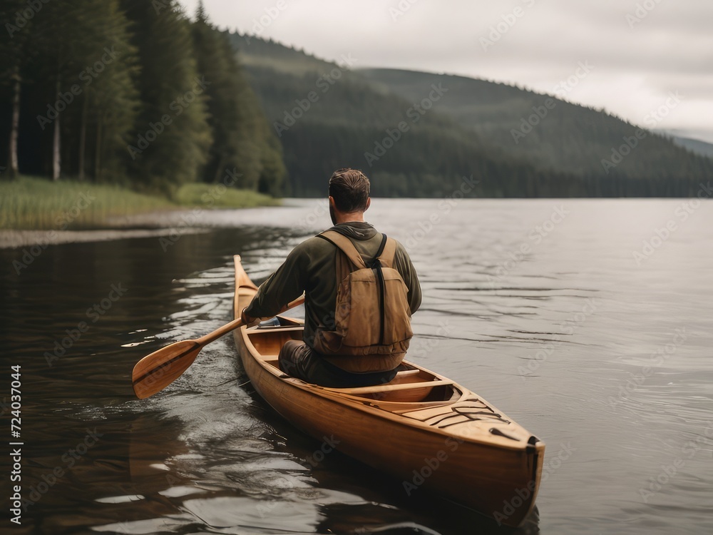 person on the boat.Generative wtih AI person on the boat.Generative wtih AI