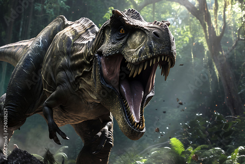 The fierce Tyrannosaurus Rex of the Jurassic era.