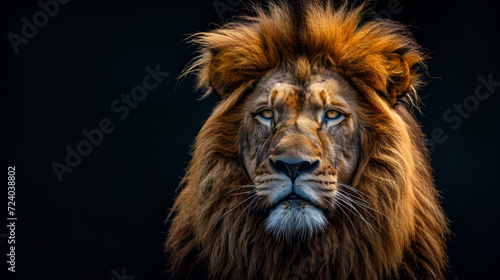 portrait of a lion, generative ai © Saleem