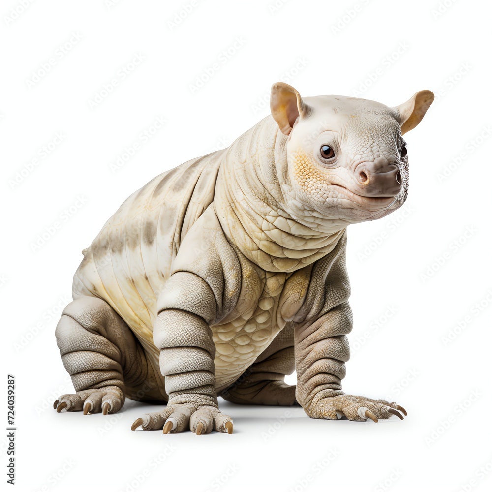 Fototapeta premium a kagaroo, studio light , isolated on white background