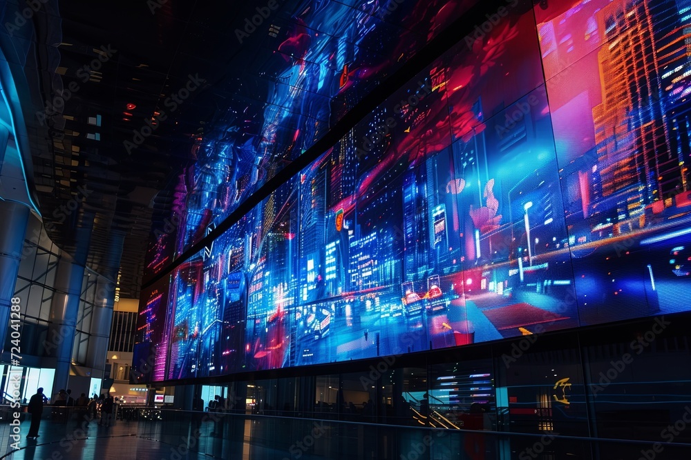 Obraz premium Led screen