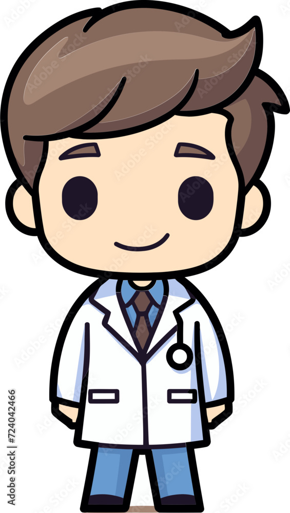 Doctor Illustrations Artistic Health Portrayals Vectorized Doctors Crafting Medical Experiences
