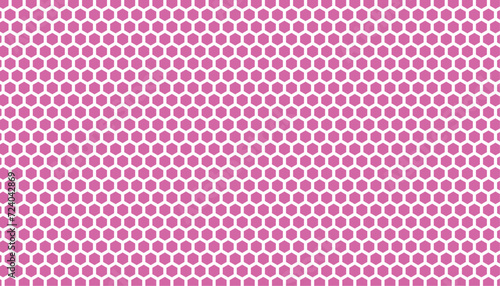 Pink abstract background with hexagons. Geometric backdrop