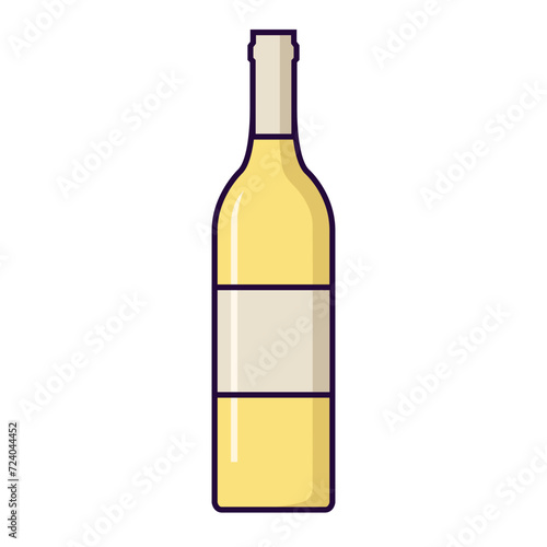 bouteille de vin blanc