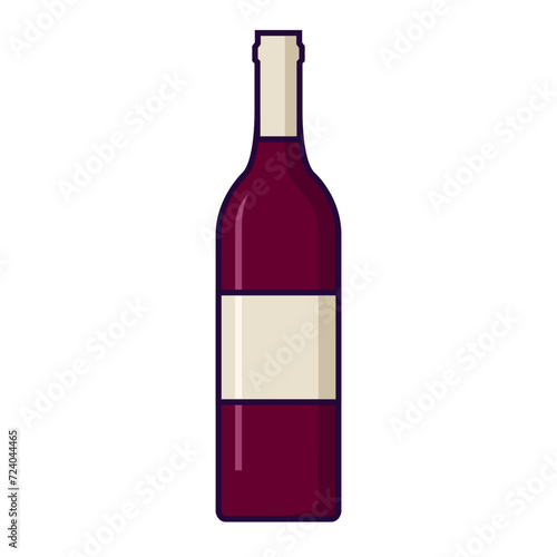 bouteille de vin rouge