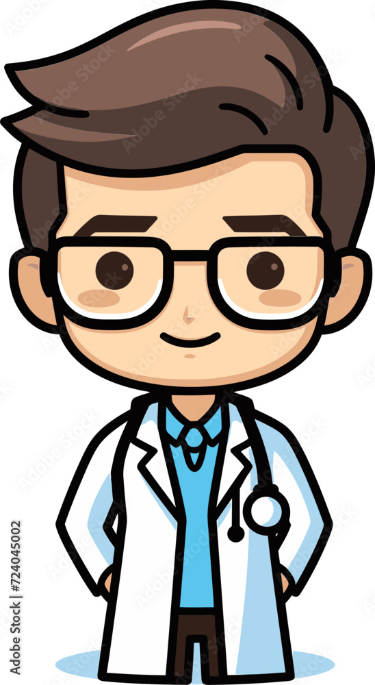 Illustrated Healthcare Doctor Portraits Vectorized Doctors Medical Moments