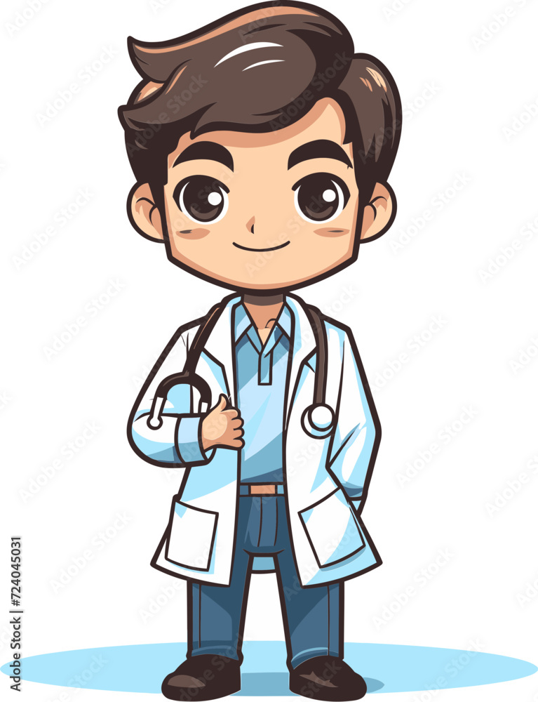 Doctor Vectors Graphic Medical Scenarios Illustrated Health Professionals Doctor Art
