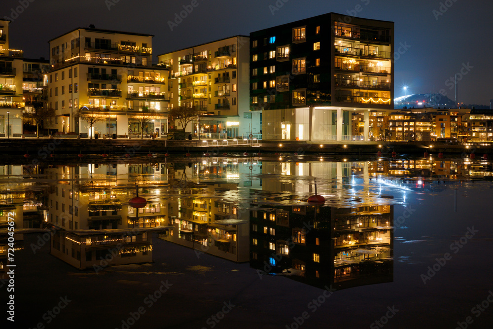 Modern apartment buildings in Stockholm - Sweden Modern apartment buildings in Stockholm - Sweden
